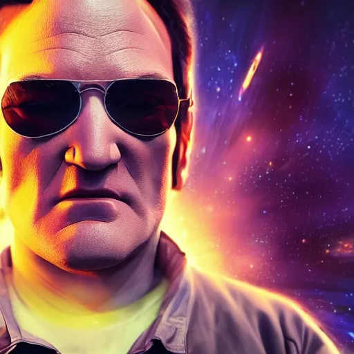 Prompt: hyperrealistic film still of quentin tarantino in space, stunning 3 d render, inspired by istvan sandorfi & greg rutkowski & unreal engine, perfect facial symmetry, dim volumetric cinematic lighting, 8 k octane comprehensive render, extremely hyper - detailed, incredibly lifelike attributes, intricate, real flesh texture, masterpiece, artstation, stunning,