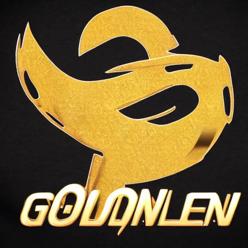 Prompt: logo golden nessy twitch tv nickname