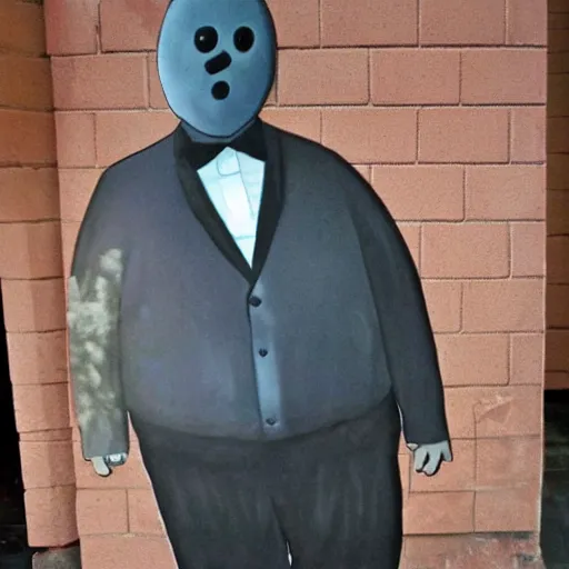 Prompt: overweight slenderman