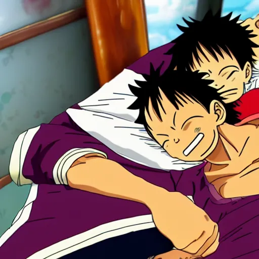 Image similar to luffy sleeping