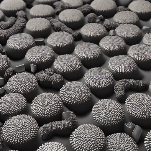 Prompt: see urchin seamless texture, houdini render, unreal engine, hyperdetailed, photorealistic