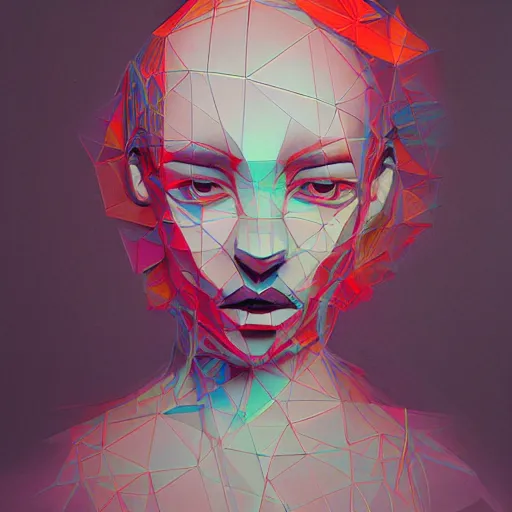 Image similar to abstract 3d female portrait by James Jean and Jason Chan