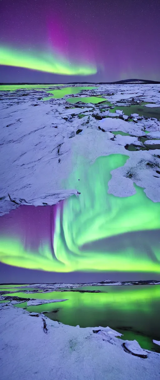 Image similar to Northern Lights over Baikal lake