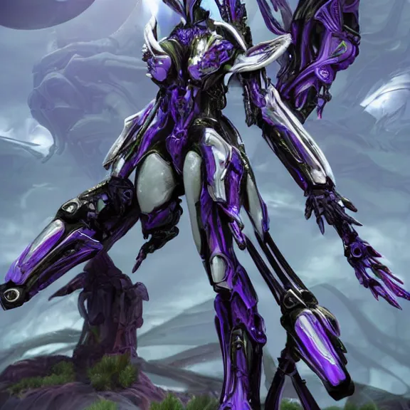 Prompt: extremely detailed front shot of a giant 1000 meter tall beautiful stunning saryn prime female warframe goddess, that's an anthropomorphic hot robot mecha female dragon, silver sharp streamlined armor, detailed head, sharp claws, glowing Purple LED eyes, sitting cutely in the background, rump on top of a mountain below her, a tiny forest with a village in the foreground, in front of her, fog rolling in, dragon art, warframe fanart, Destiny fanart, micro art, macro art, giantess art, fantasy, goddess art, furry art, furaffinity, high quality 3D realistic, DeviantArt, artstation, Eka's Portal, HD, depth of field