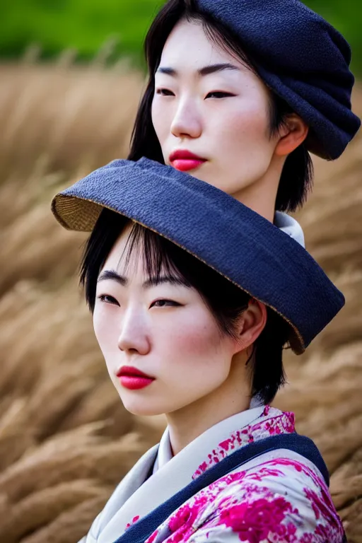 Prompt: japanesse farmer, cinematic view, bokeh, extreme detailed, vogue photo style, proportional, dynamic composition, perfect face details, perfect body shape, intricate, comfort posse, smooth, sharp focus, body features, ultra realistic, award winning photo, captured by nikon d 8 5 0, 4 5. 7 mp lens, 4 k, full body.