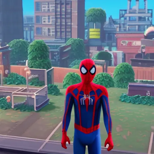 Image similar to Film still of Spider-Man, from Animal Crossing: New Horizons (2020 video game)