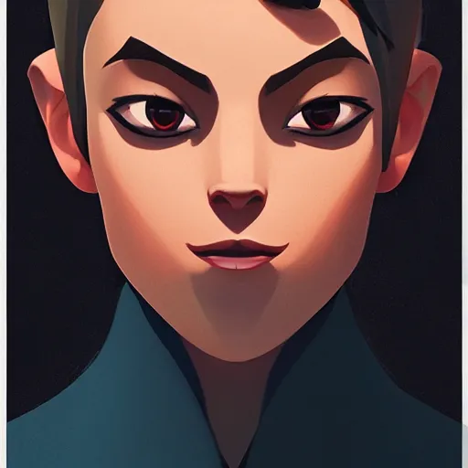 Image similar to face icon stylized minimalist pax, loftis, cory behance hd by jesper ejsing, by rhads, makoto shinkai and lois van baarle, ilya kuvshinov, rossdraws global illumination