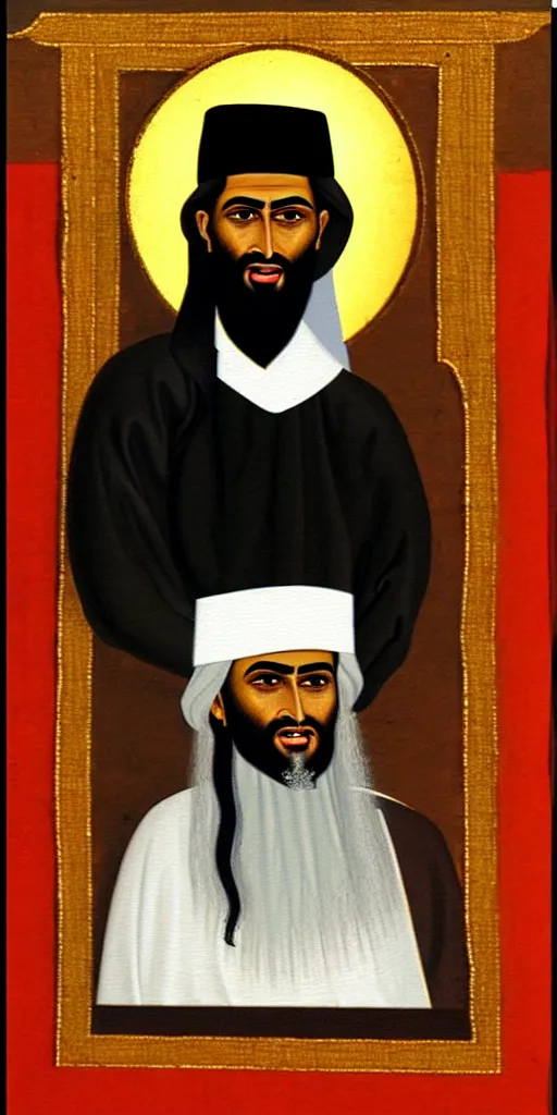 Prompt: portrait painting of muhammad ibn abdullah was an arab religious, social, and political leader and the founder of the world religion of islam. according to islamic doctrine, he was a prophet divinely inspired to preach and confirm the monotheistic teachings of adam, abraham, moses, jesus, and other prophets.