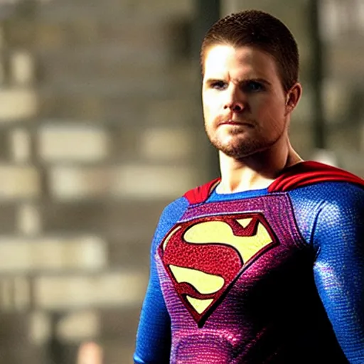 Prompt: stephen amell as superman