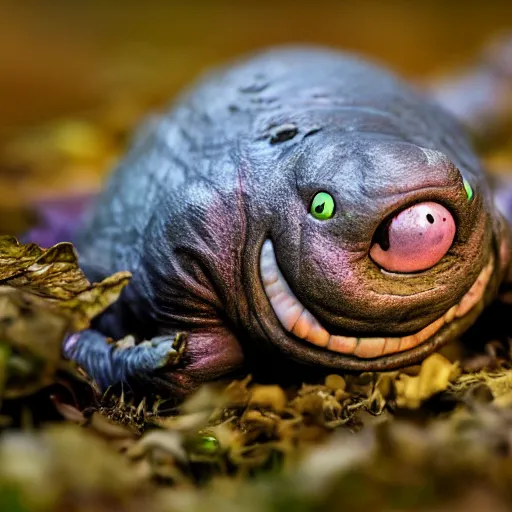 Prompt: national geographic photo of grimer, pokemon in the wild, intricate, portrait, 8 k highly professionally detailed, hdr, award winning