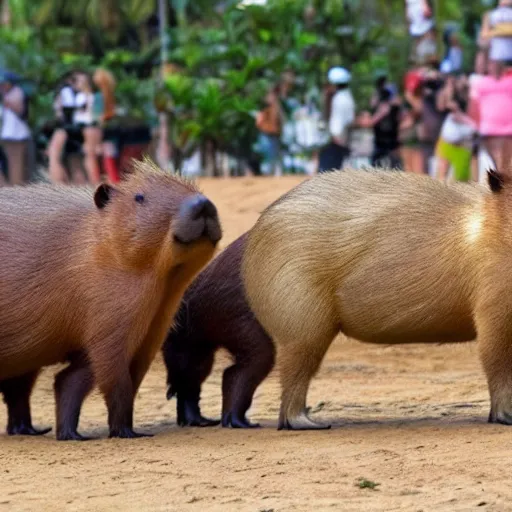 Capybara en bois, Pole Pole