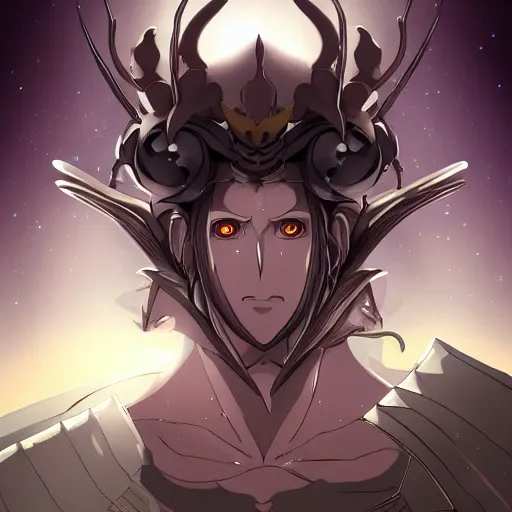 Image similar to portrait of oberon vortigern the insect of the abyss, anime fantasy illustration by tomoyuki yamasaki, kyoto studio, madhouse, ufotable, trending on artstation