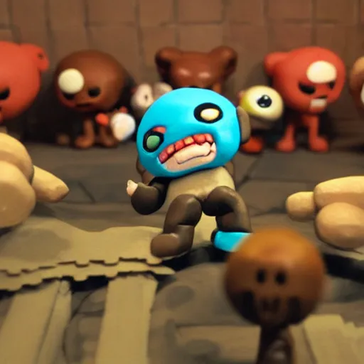 Image similar to binding of isaac claymation