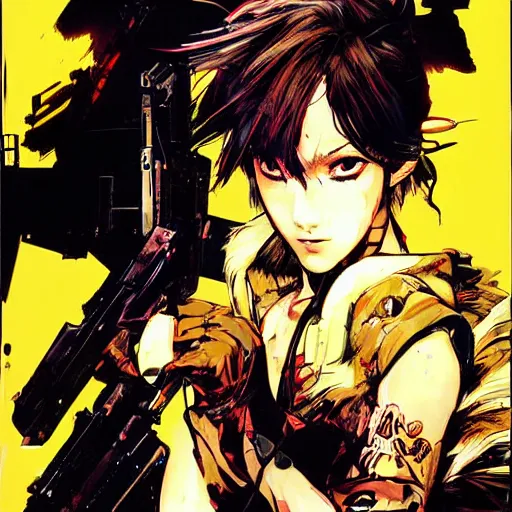 Image similar to graphic novel cover art of a girl wearing a chicken costume, artwork by yoji shinkawa, poster cover art