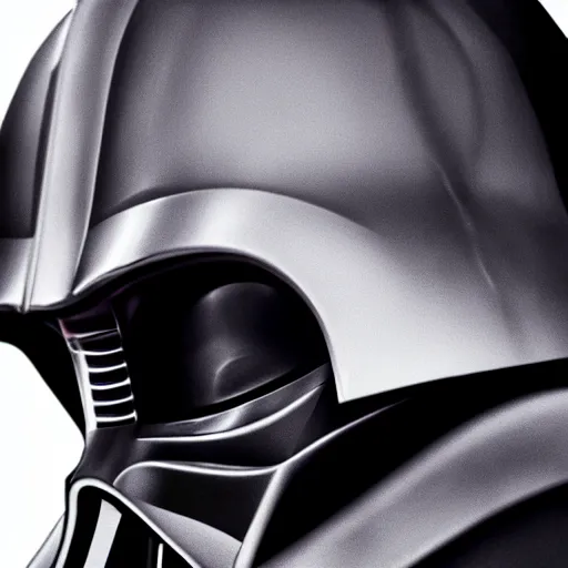 Prompt: a beautiful portrait of Darth Vader with a white helmet, ultra realistic details