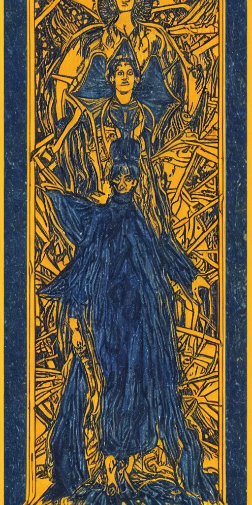 Image similar to the star tarot card by austin osman spare