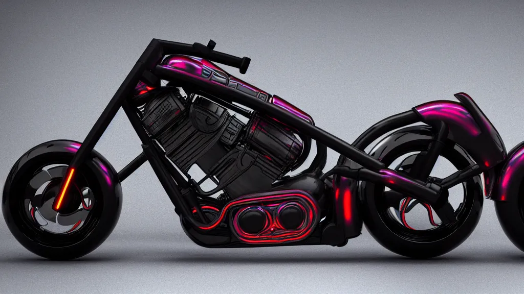 Image similar to cyberpunk harley davidson motorcycle