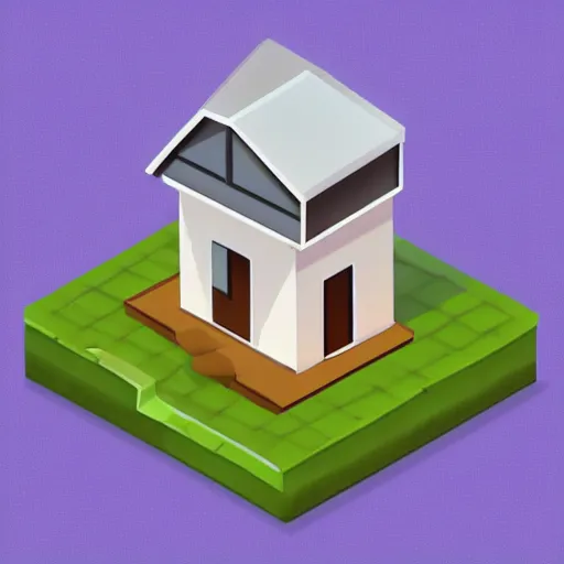 Image similar to cute isometric house