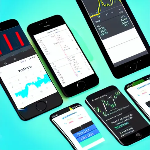 Image similar to high fidelity mockup designs for a stock trading mobile app