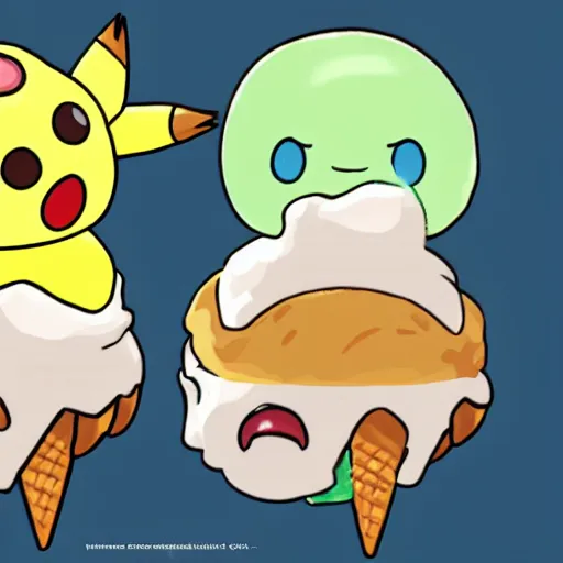 Image similar to ice cream sandwich pokemon by ken sugimori