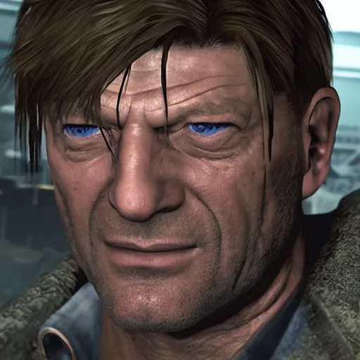 Image similar to Sean Bean in Resident Evil 3 Remake, Capcom Engine