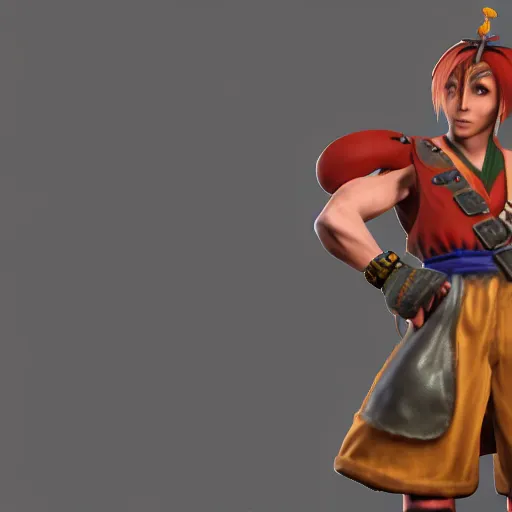 Prompt: Serge from Chrono Cross, high detail, unreal engine 5, detailed, 8k