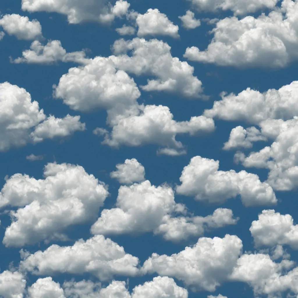 Image similar to white fluffy cartoon clouds seamless texture 4k