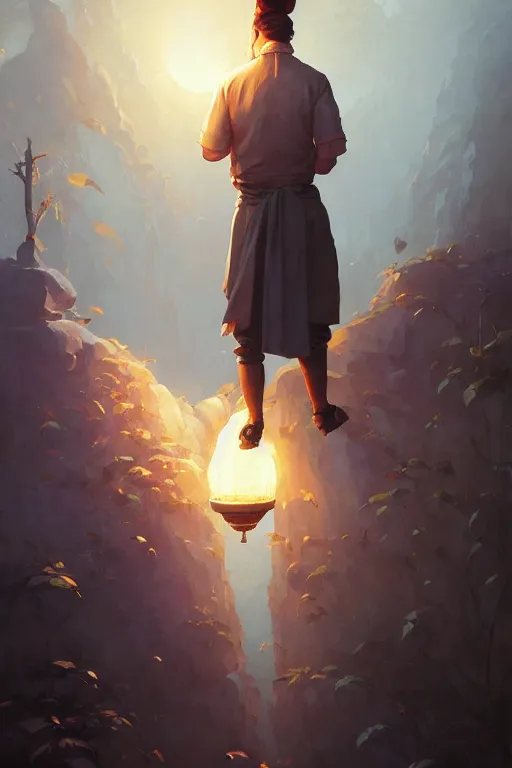 Image similar to a male french chef, the greatest most talented chef in the world. decorated with culinary magic, fantasy art by greg rutkowski, loish, rhads, ferdinand knab, makoto shinkai and lois van baarle, ilya kuvshinov, rossdraws, tom bagshaw, sharp focus, smooth, symmetry