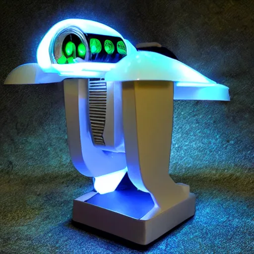 Image similar to tiny sci - fi movie prop with flashing led lights