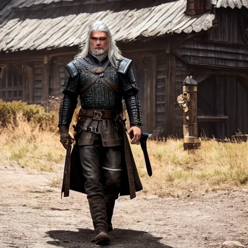 Image similar to anson mount as geralt