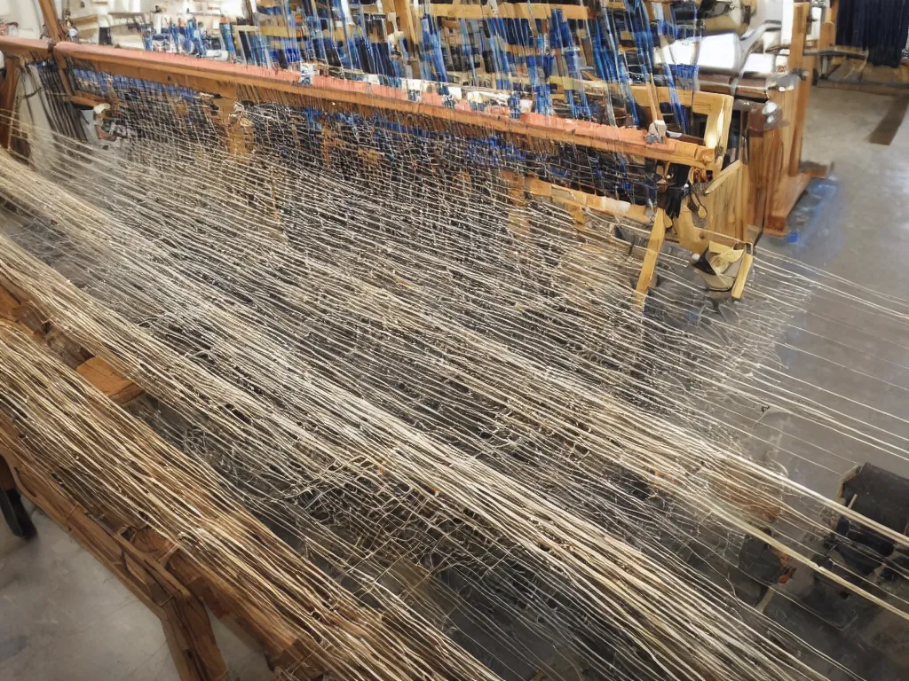 Image similar to industrial revolution weaving loom