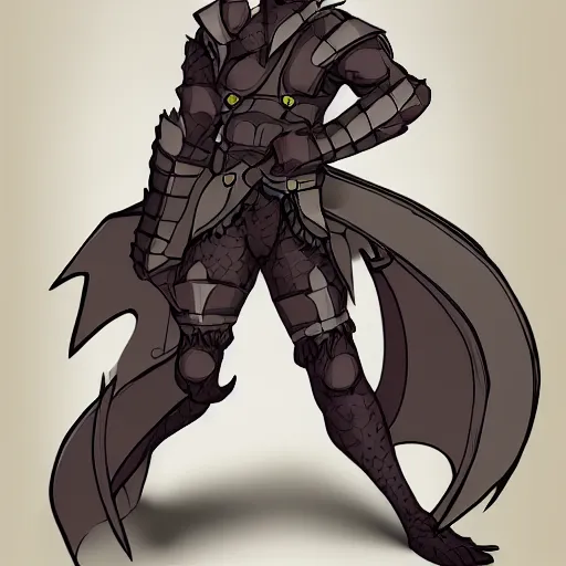 Image similar to Anthro dragon warrior