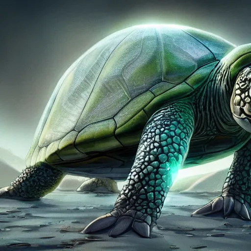 Prompt: a earth turtle recording voiceover dubbing, digital art by łukasz piskorz and patrick mcenvoy and michael komarck, intricate, highly detailed, artstation, concept art, smooth, sharp focus photo centered