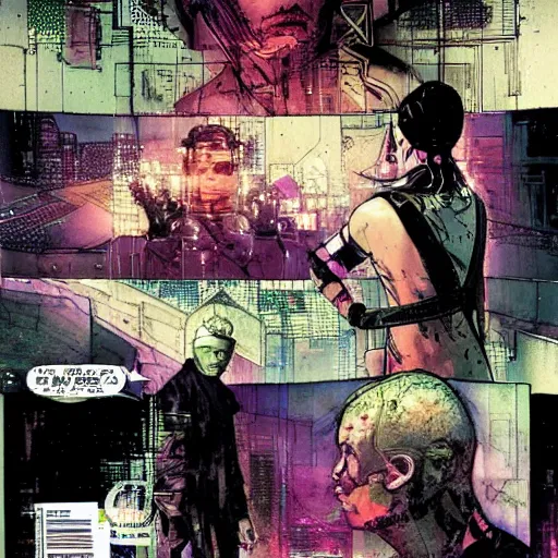 cyberpunk dreaming by bobby zeik and bill sienkiewicz | Stable ...