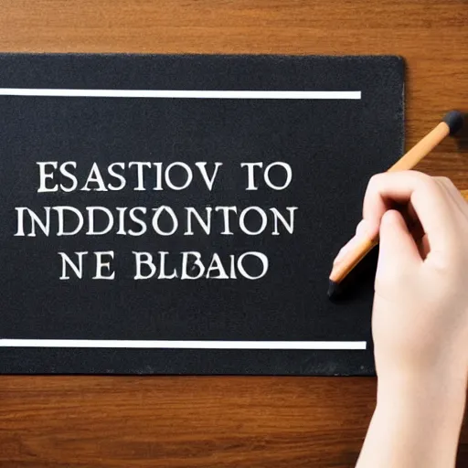 Image similar to how to avoid procrastination in 3 easy steps, english text, times new roman font, blackboard writing, perfect kerning.