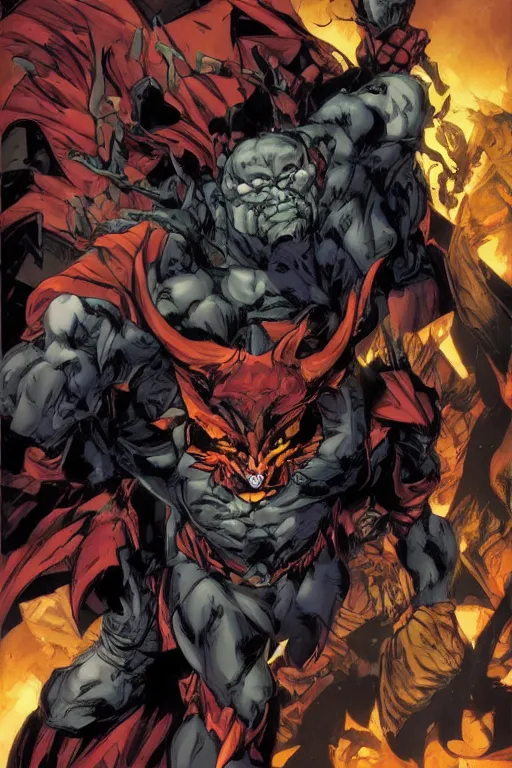 Image similar to A full body portrait of a new antihero character with a wolf mask art by Jason Chan, Joe Madureira and Marc Silvestri, 4k, ominous, mysterious