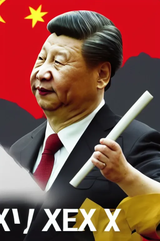 xi jinping synthol man body builder, Stable Diffusion
