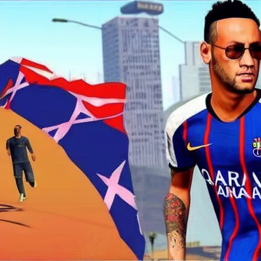 Image similar to neymar in gta v