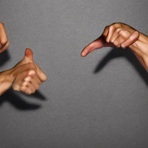 Image similar to fighting match between rock paper and scissors