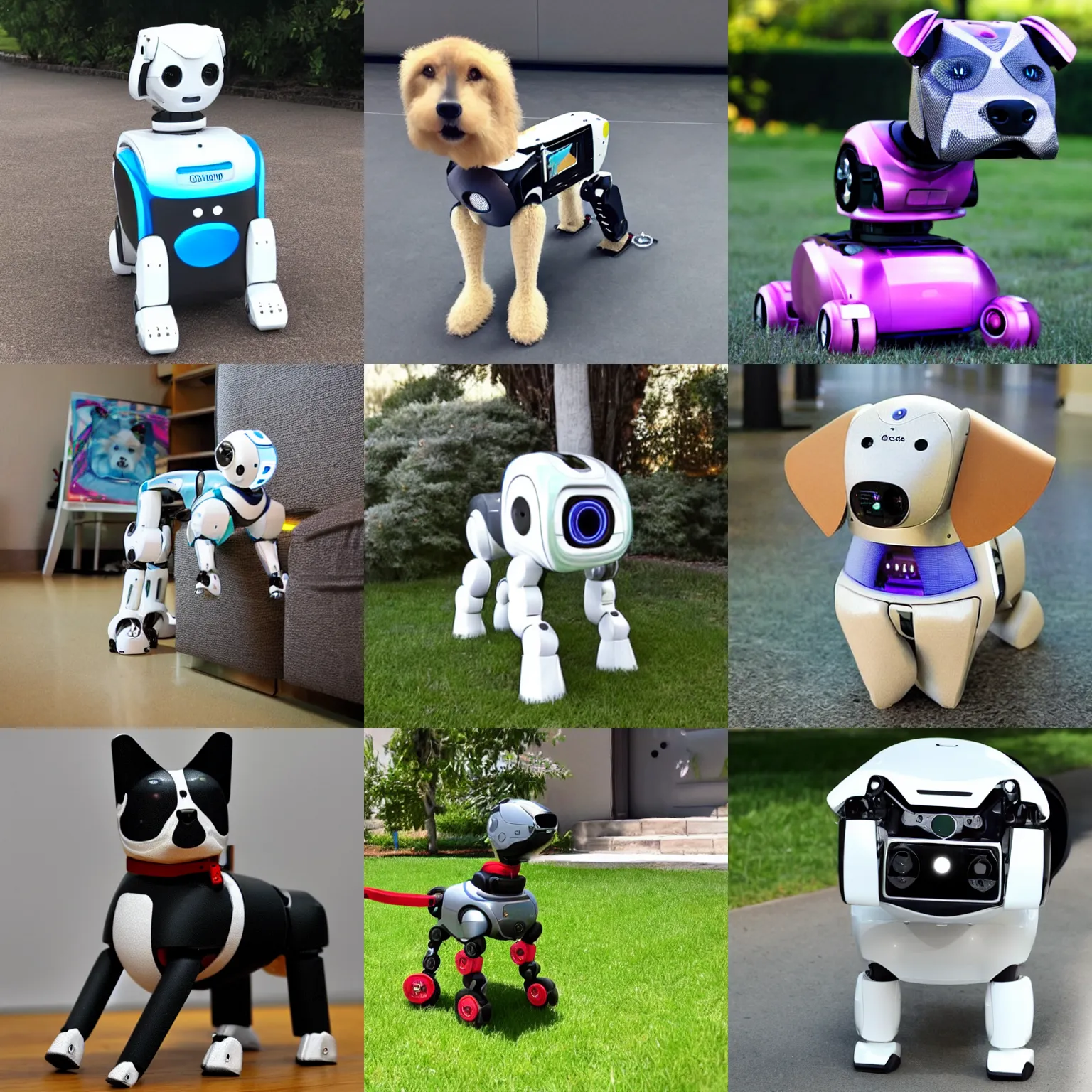 Prompt: a robotic dog