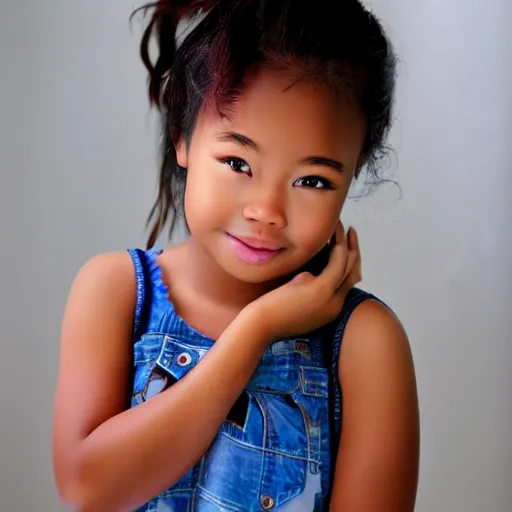 Image similar to cute Blasian girl