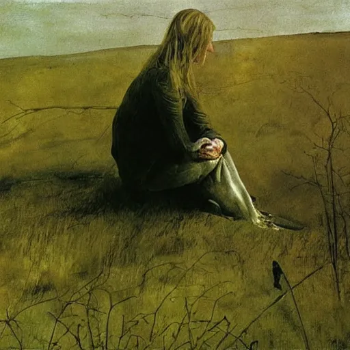 Image similar to a painting by andrew wyeth