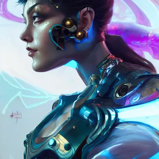 Image similar to a portrait of a beautiful cybernetic chun li, cyberpunk concept art by pete mohrbacher and wlop and artgerm and josan gonzales, digital art, highly detailed, intricate, sci-fi, sharp focus, Trending on Artstation HQ, deviantart, unreal engine 5, 4K UHD image