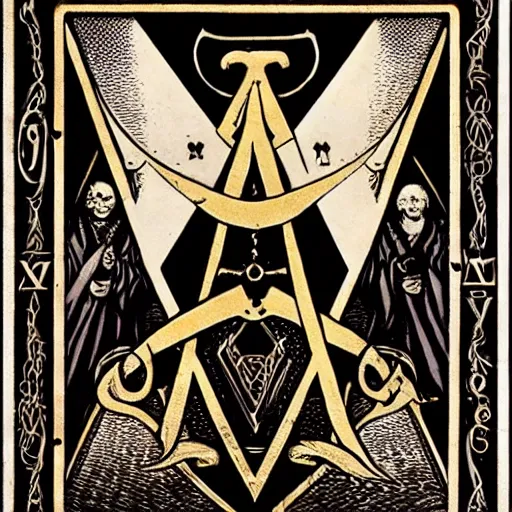 Image similar to masonic, occult lord of the rings