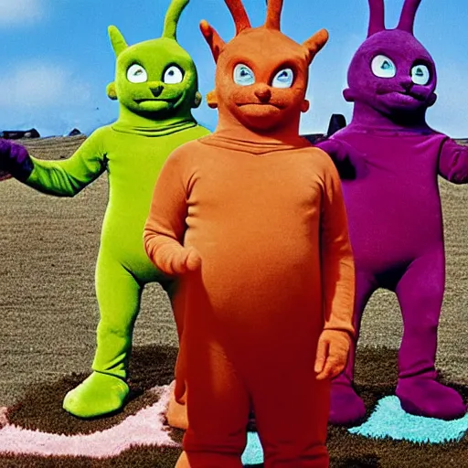 Image similar to Sphinx cat Teletubbies