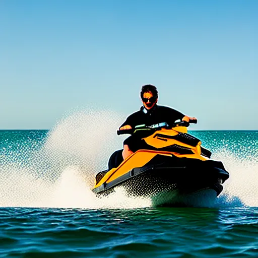 Prompt: sea - doo gtx, samurai on a sea - doo gtx