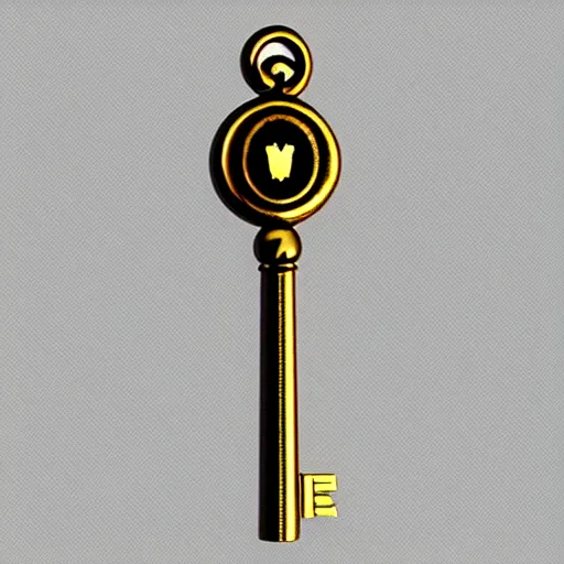 Prompt: a item of the golden key with diamond, icon, vray 4k render, on the white background, rpg game inventory item