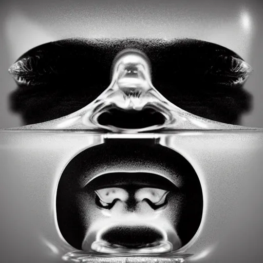 Prompt: ice - t face in a ice cube, 8 k, ultra realistic details