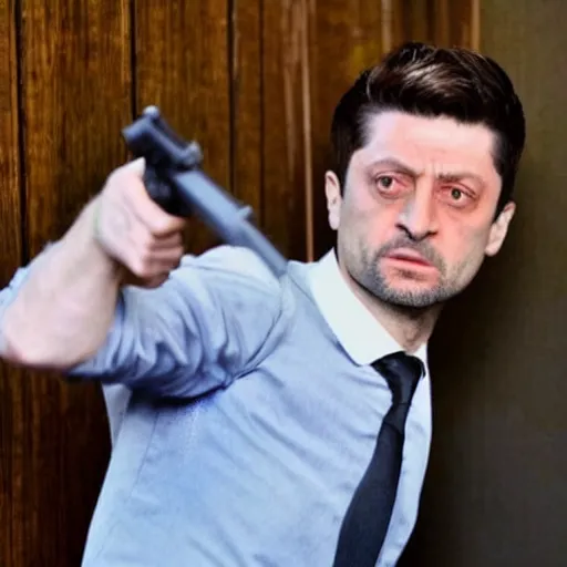 Image similar to Zelenskiy as Max Payne