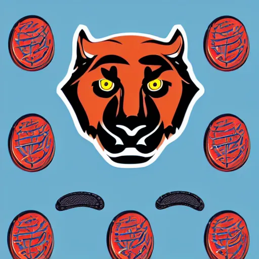 Image similar to sports logo detailed vector cougar